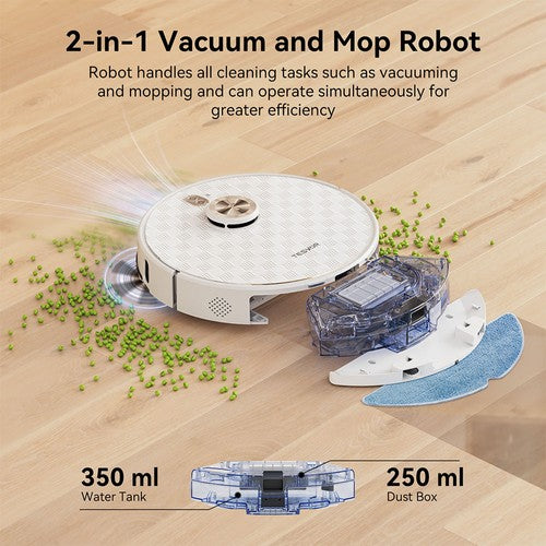 Tesvor S8 Pro 2 in 1 Robot Vacuum Cleaner with Wiping Function 6000Pa