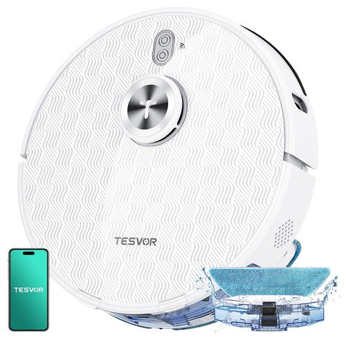 Tesvor S8 Pro 2 in 1 Robot Vacuum Cleaner with Wiping Function 6000Pa