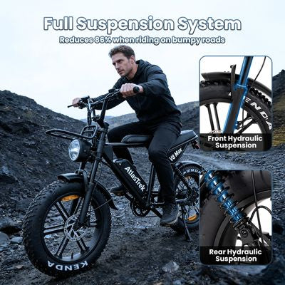 AtlasTrek V8 Max Electric Bike 48V 15Ah 500W