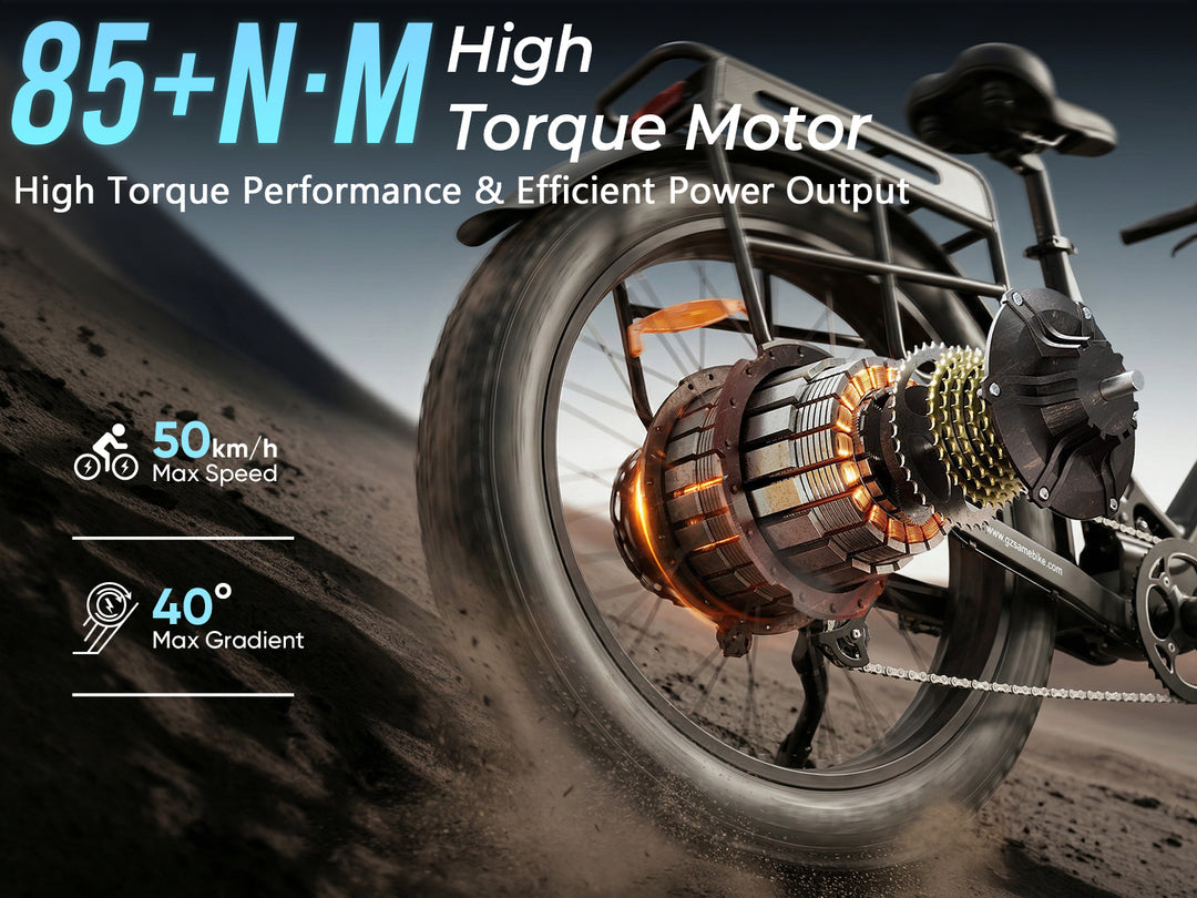 SAMEBIKE CREST Fat Tire Mountain E-Bike 1000W