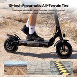 iScooter W9 Electric Scooter, 1000W Motor, 48V 14Ah
