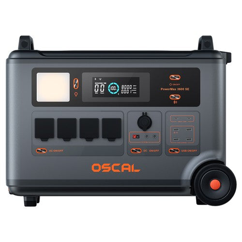 Oscal PowerMax 3600SE Portable Power Station, 3600Wh