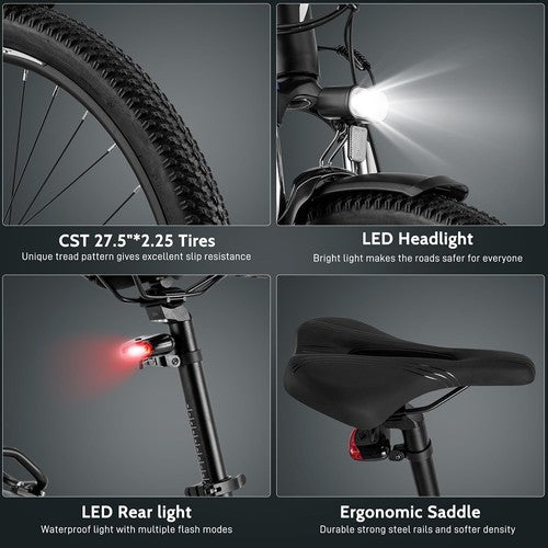 Fafrees FM8 Pro Electric Bike 27.5 inch Air Tires 36V 250W Mid-drive