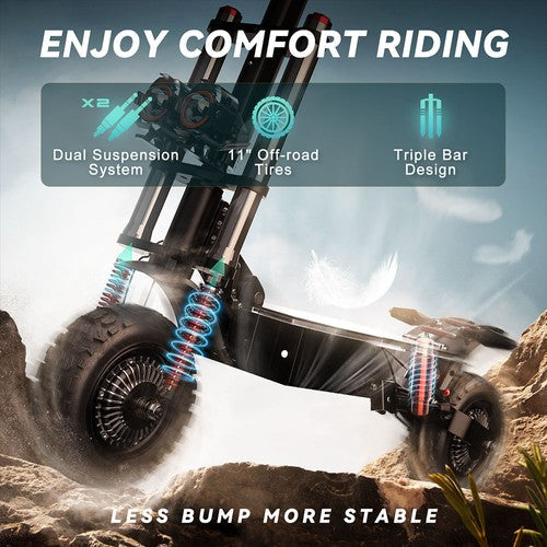 FENGQS GT8 PRO Electric Scooter, 2800W*2 Motor, 67.2V 38Ah