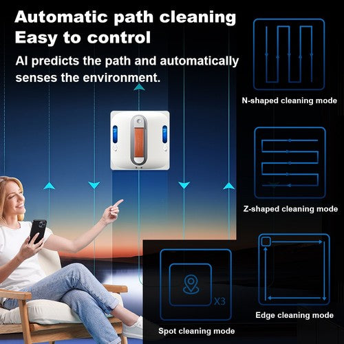 Liectroux S11 Window Cleaning Robot, 8000Pa
