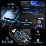 GEEKOM Air12 Lite Mini PC, Intel N100 4 Cores Max 3.4GHz, 8GB RAM 256GB SSD