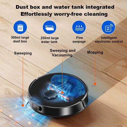 Liectroux M70 Pro Lidar Robot Vacuum Cleaner 6500Pa