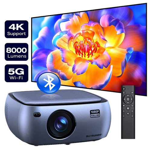 SUREWHEEL K10 Projector Native 1080P
