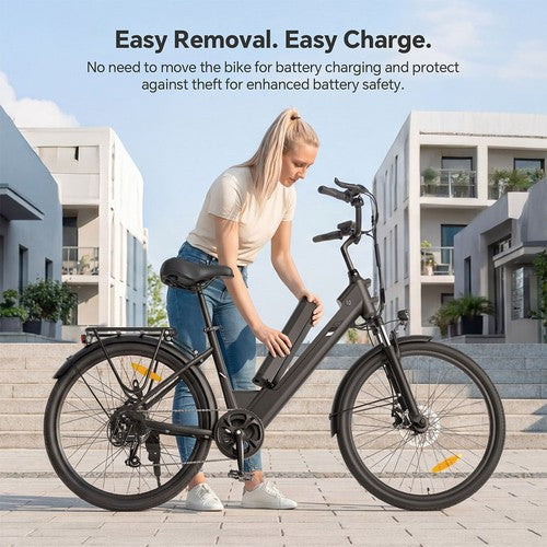 Touroll J2 ST Pro Electric Bike, 450W Peak Motor, 45Nm Torque, 36V 15.6Ah