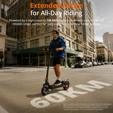 Fynzo S11 Foldable Electric Scooter, 1100W Peak Motor, 48V 15.6Ah