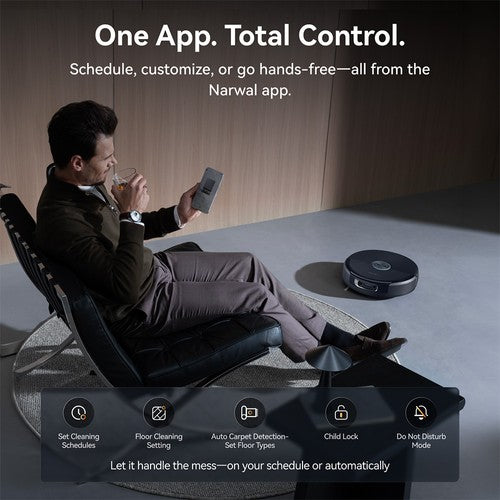 Narwal Flow 2 Robot Vacuum & Mop, 31,000Pa Suction, Dual 1080P AI Vision