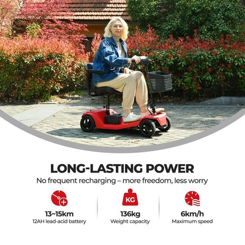 Sweetrich S2 Mobility Scooter, 250W Motor, 24V 12Ah