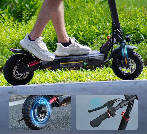 iScooter iX3 Folding Electric Scooter Pneumatic Tires 800W