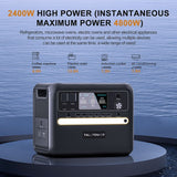 TALLPOWER V2400 Power Station 2160Wh LiFePo4 Solar Generator