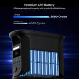 Ampace Andes 1500 Portable Power Station, 1462Wh LiFePO4, 2400W