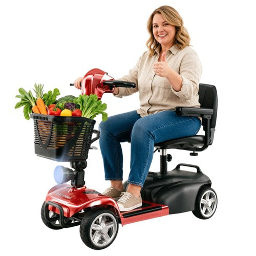 iScooter X02 Mobility Scooter, 300W Motor, 24V 12Ah