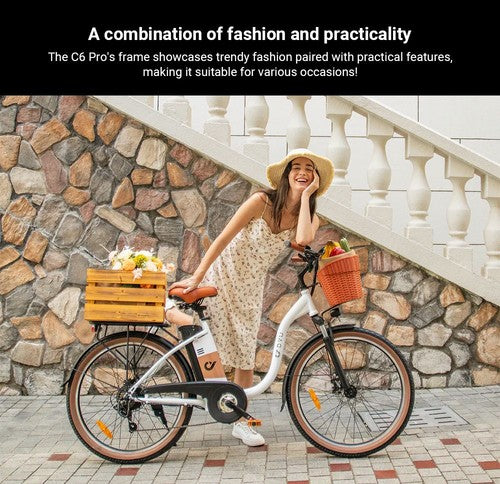 DYU C6 Pro Electric Bike, 250W Motor, 36V 15.6Ah