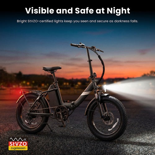 Touroll S3 Step-Thru Electric Bike, 250W Motor, 36V 13Ah
