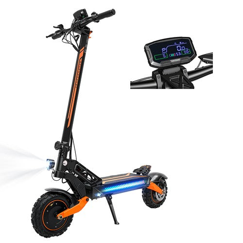iScooter W12 Foldable Electric Scooter, Dual 1500W Motors, 52V 25Ah