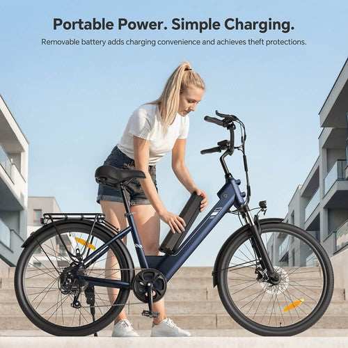 Touroll Roamer 2 ST Step-Thru Electric Bike, 250W Motor, 36V 15.6Ah