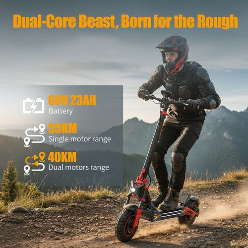 TWOFISH TW4 PRO Electric Scooter, 1000W*2 Motor, 60V 23Ah