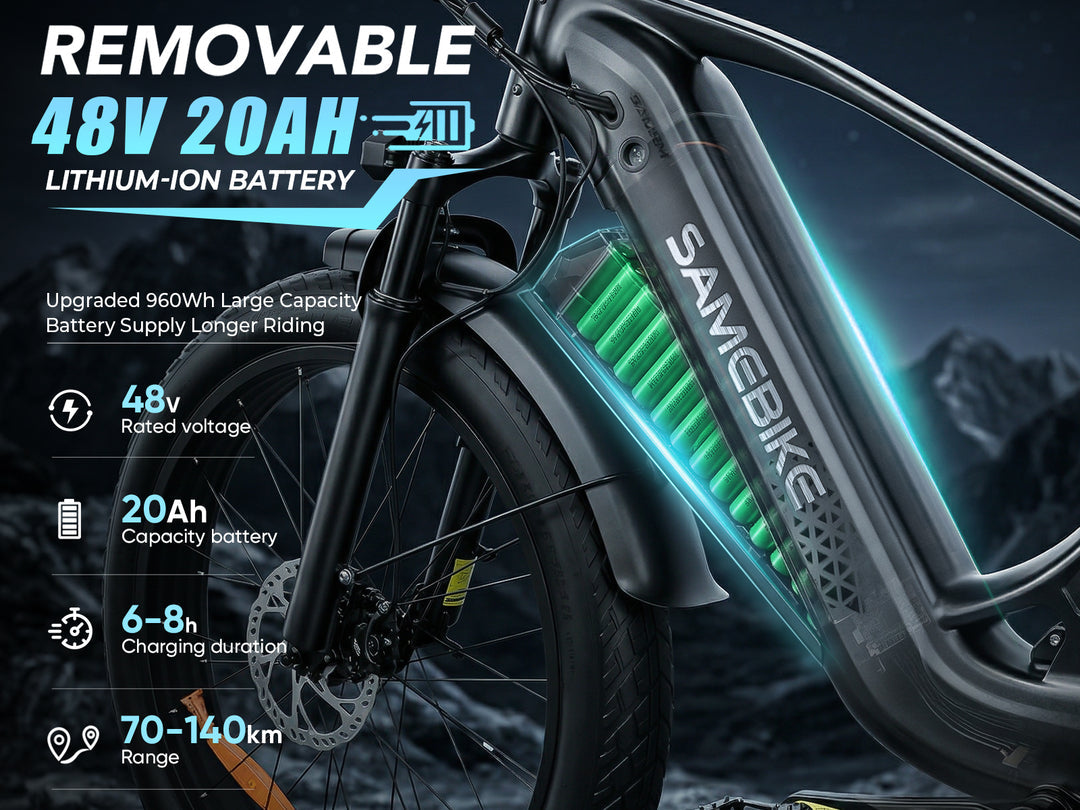 SAMEBIKE STORM 1000W Fat Tire Mountain E-Bike