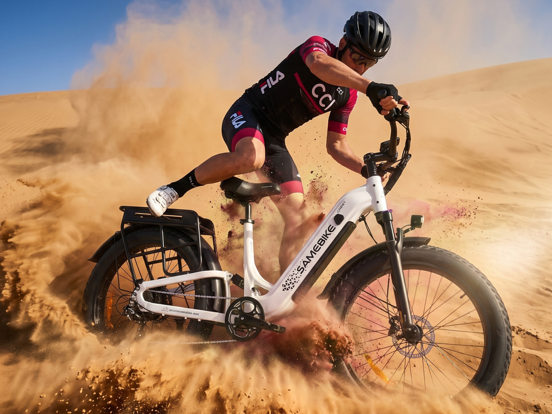 SAMEBIKE CREST Fat Tire Mountain E-Bike 1000W